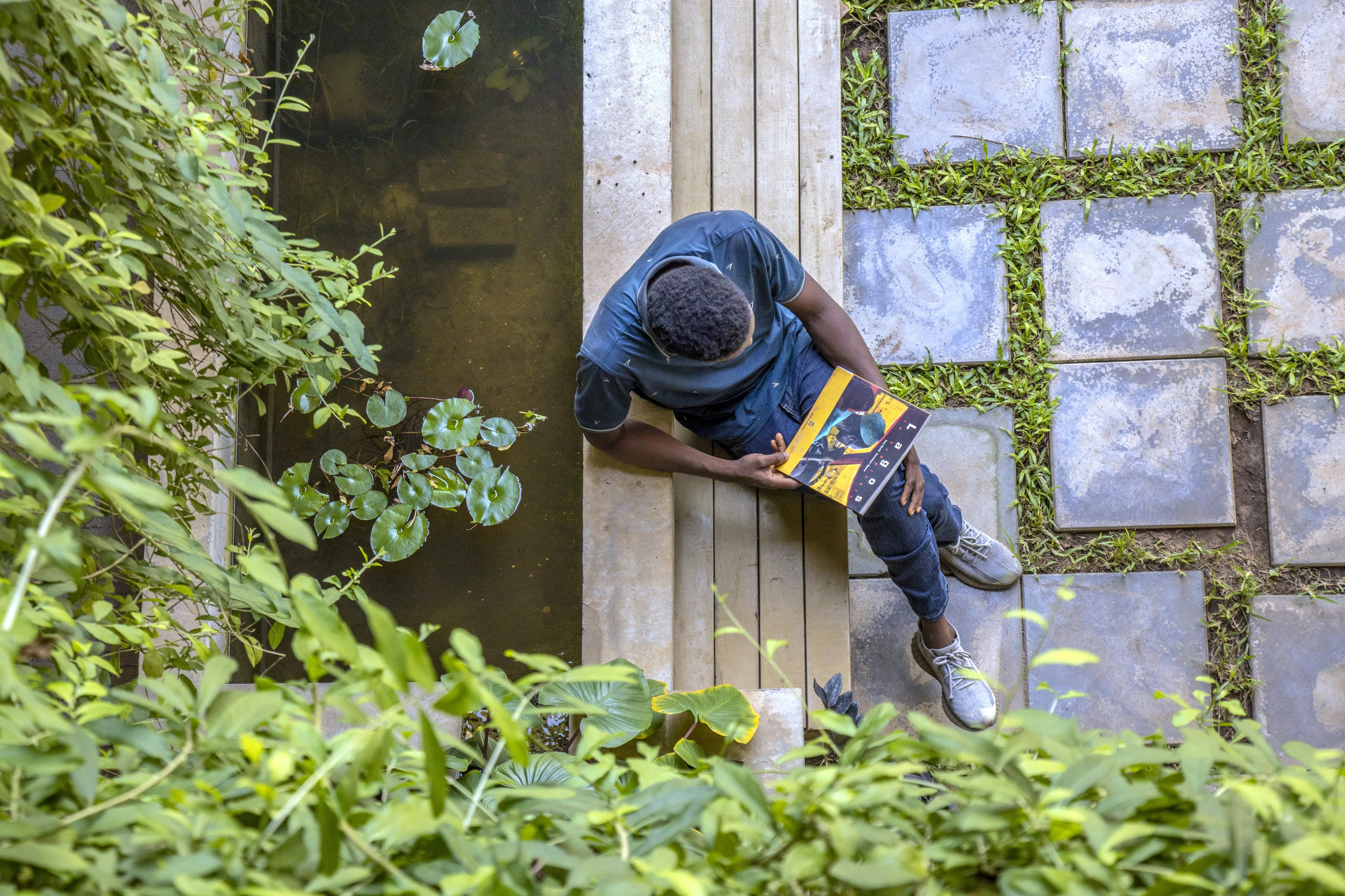 person reading at G.A.S. Foundation