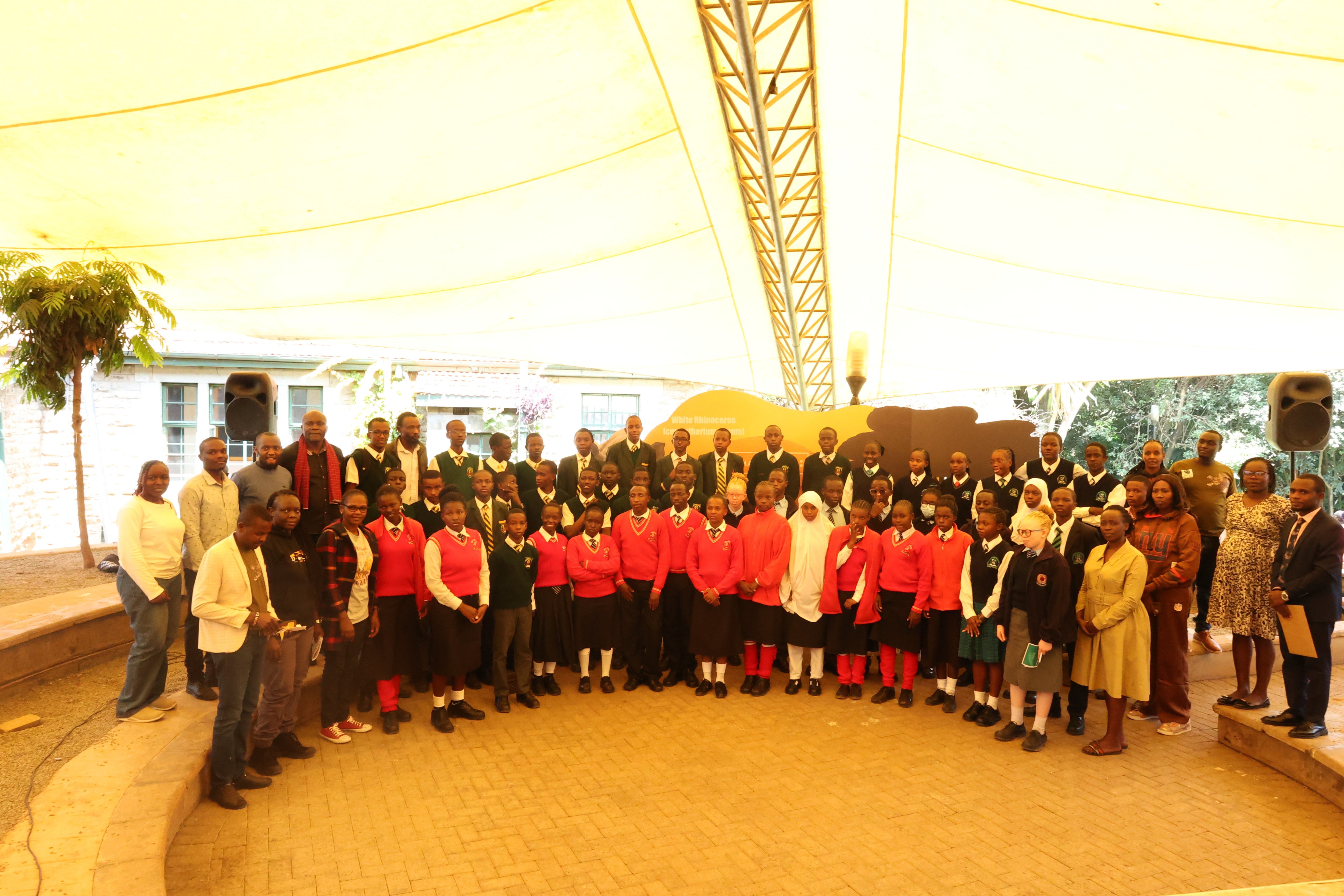 Students from Kambui Secondary School for the Hearing Impaired perform at the event | Photo by Macleons Enterprises