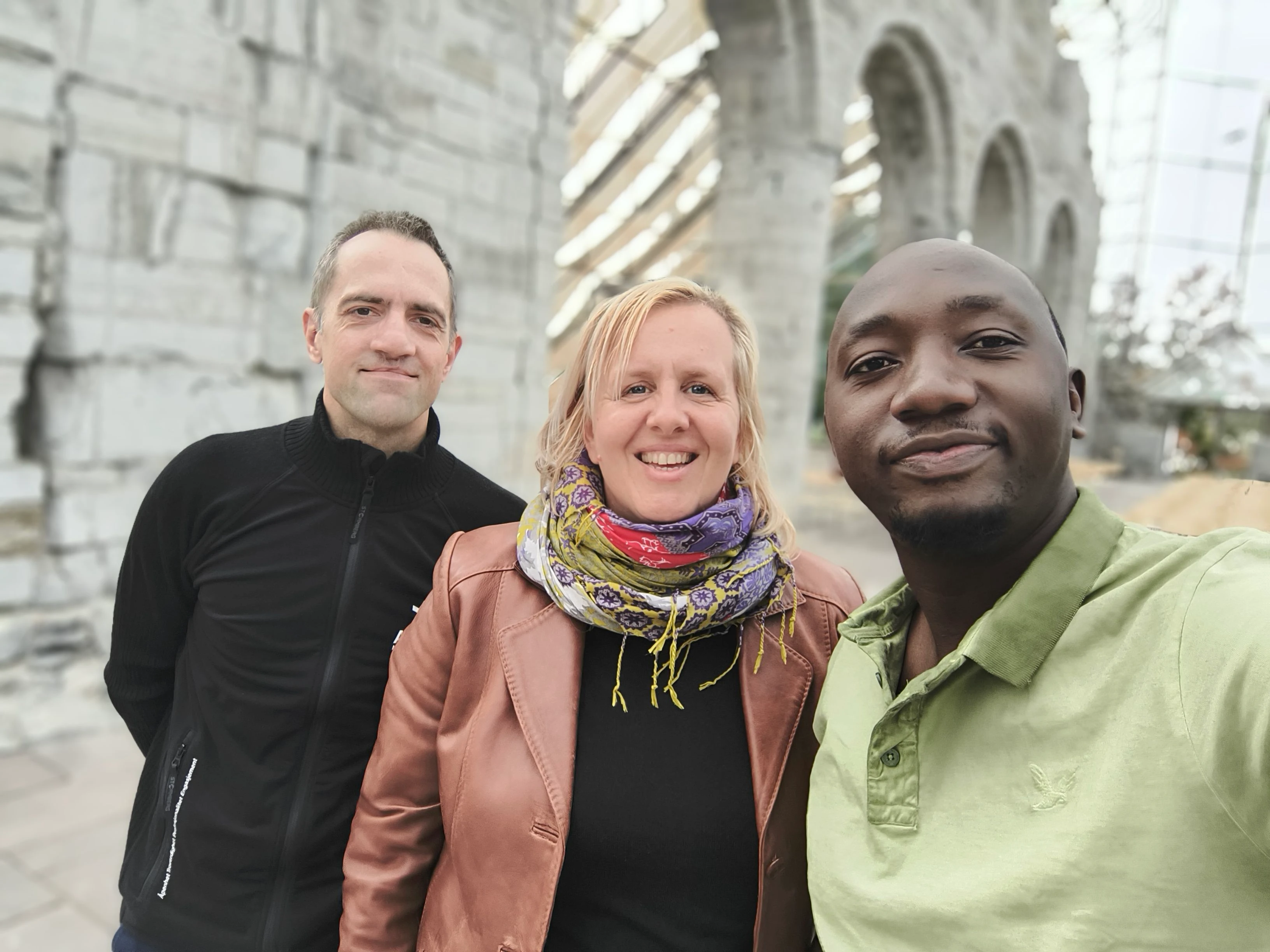 Self-portrait showing Panni, Aliguma and Sigurd 