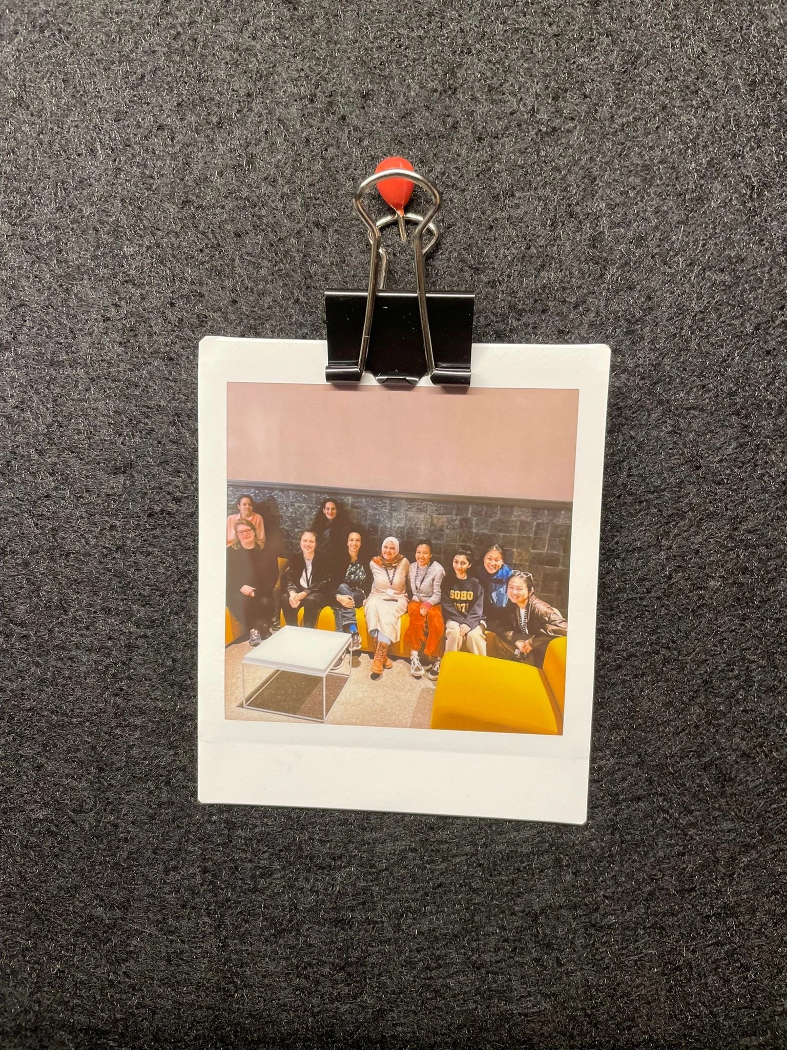 Polaroid showing TheMuseumsLab Team at Museum für Naturkunde Berlin