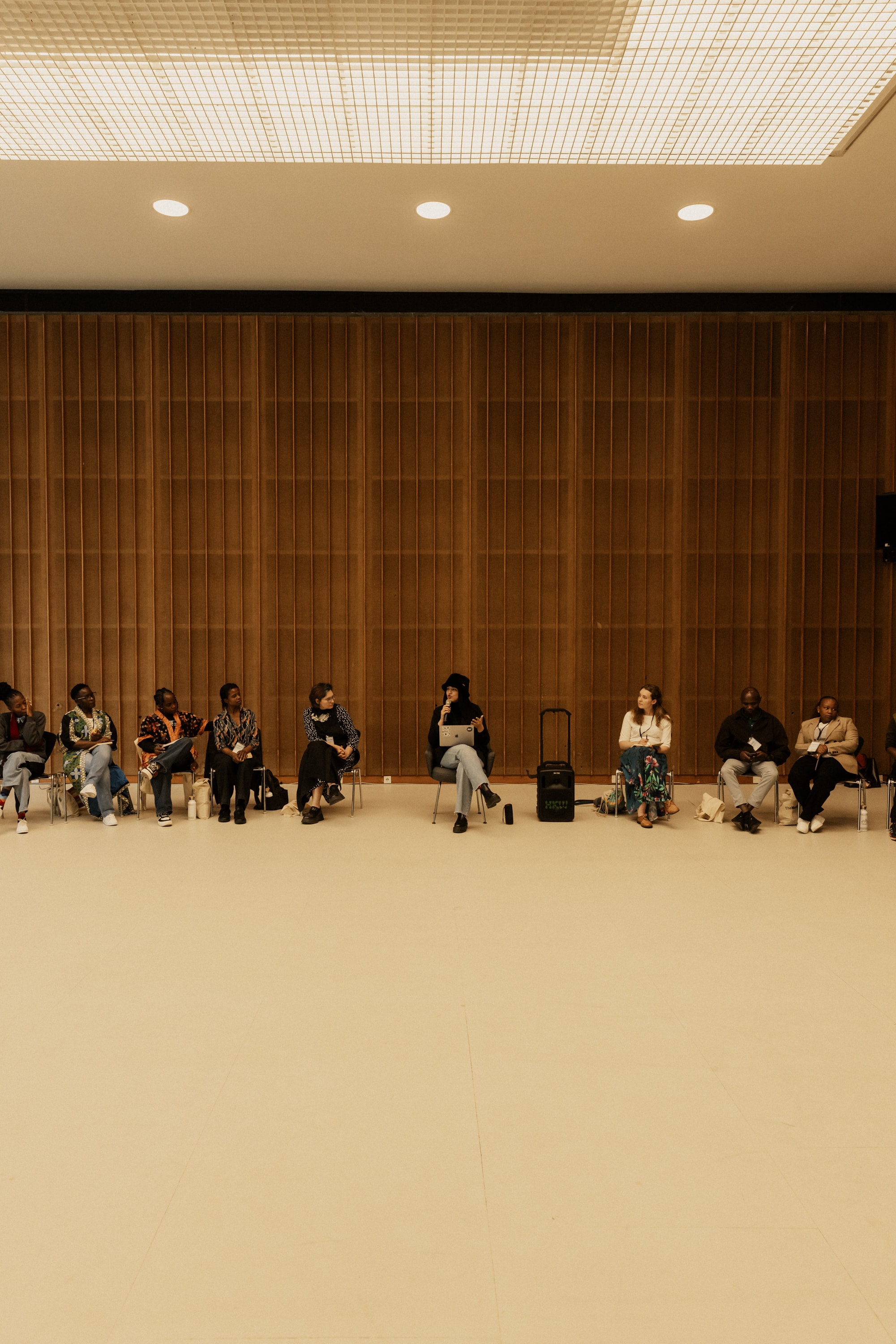 Conversation during the workshop