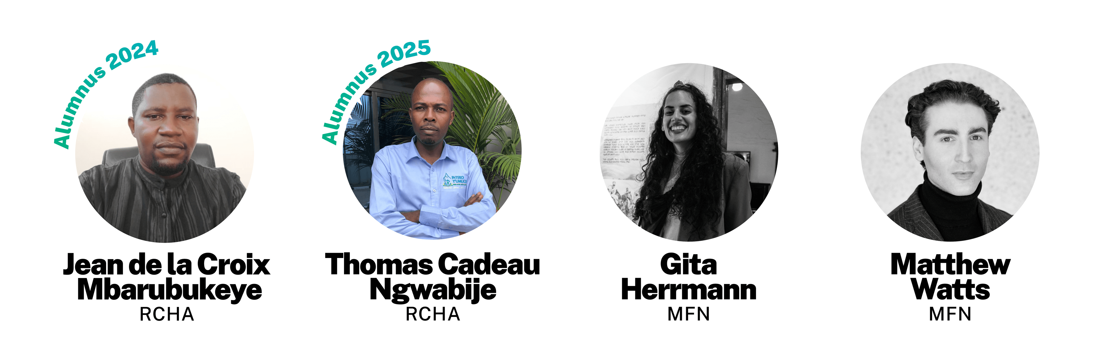 members of the curatorial team