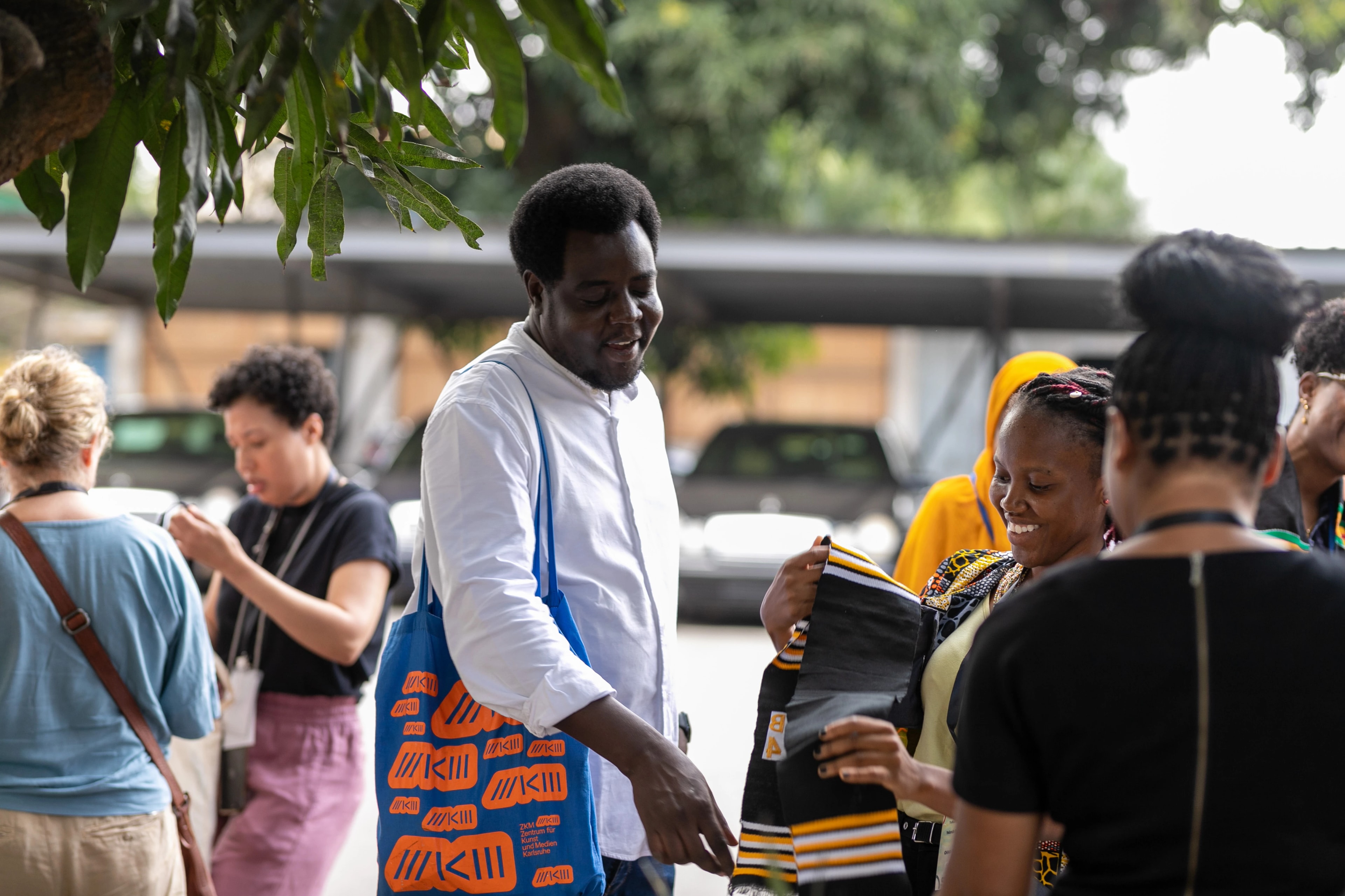 by Fredrick Botchway fellows greetings each other