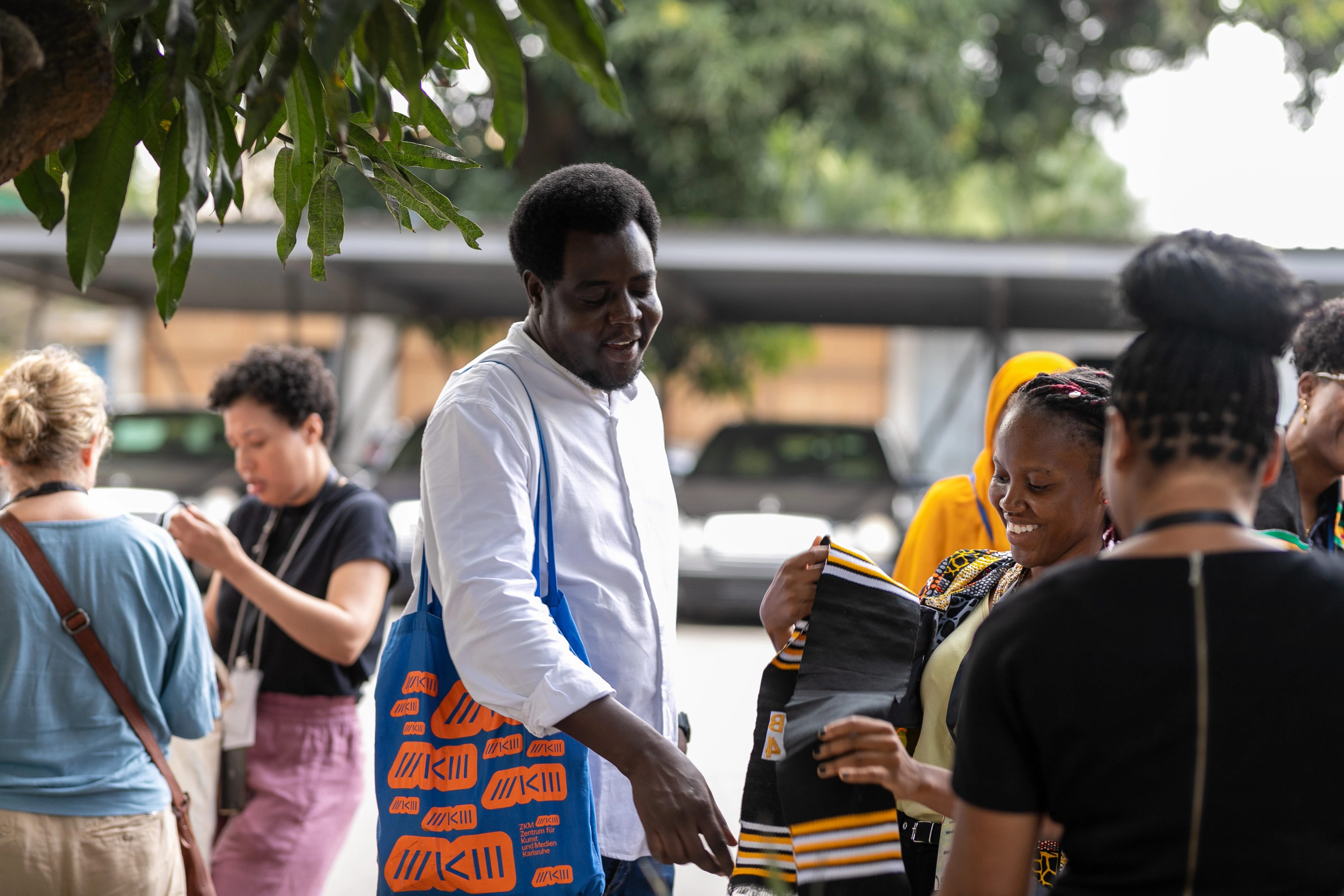 by Fredrick Botchway fellows greetings each other